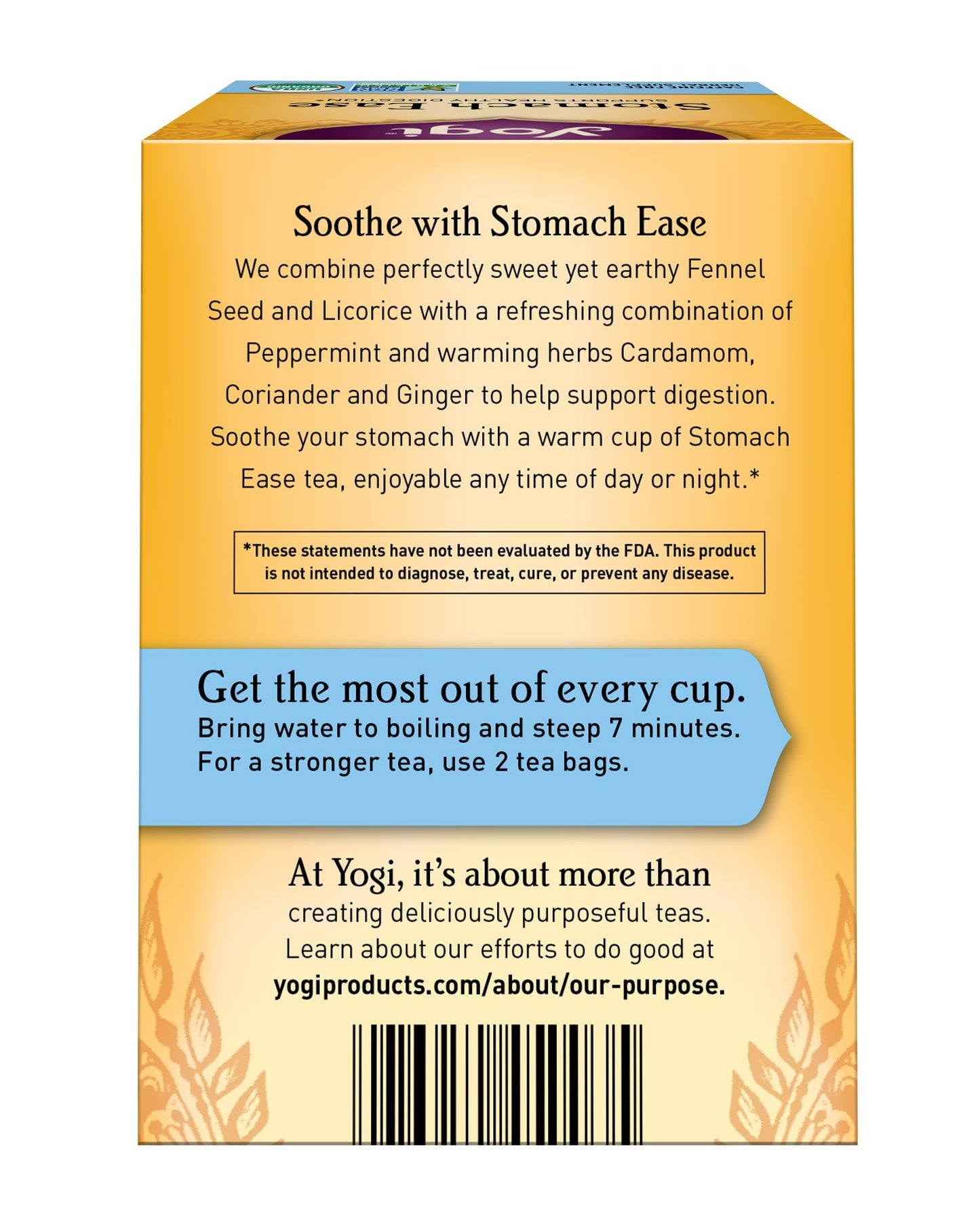 Yogi Tea, Stomach Ease, 16 Count