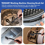 6 Pcs Washing Machine Cleaning Brush Kits, Front Load Washer Cleaner Brushes Tools - 1 Pcs Drum Laundry Cleaning Brush and 5 Pcs Crevice Cleaning