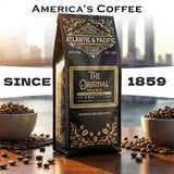 A&P Coffee Original Medium Roast Whole Bean Coffee, 12 oz, 100% Arabica Coffee Beans, Classic Smooth Flavor, Fresh Roasted Blend, Rich Aroma, Ideal