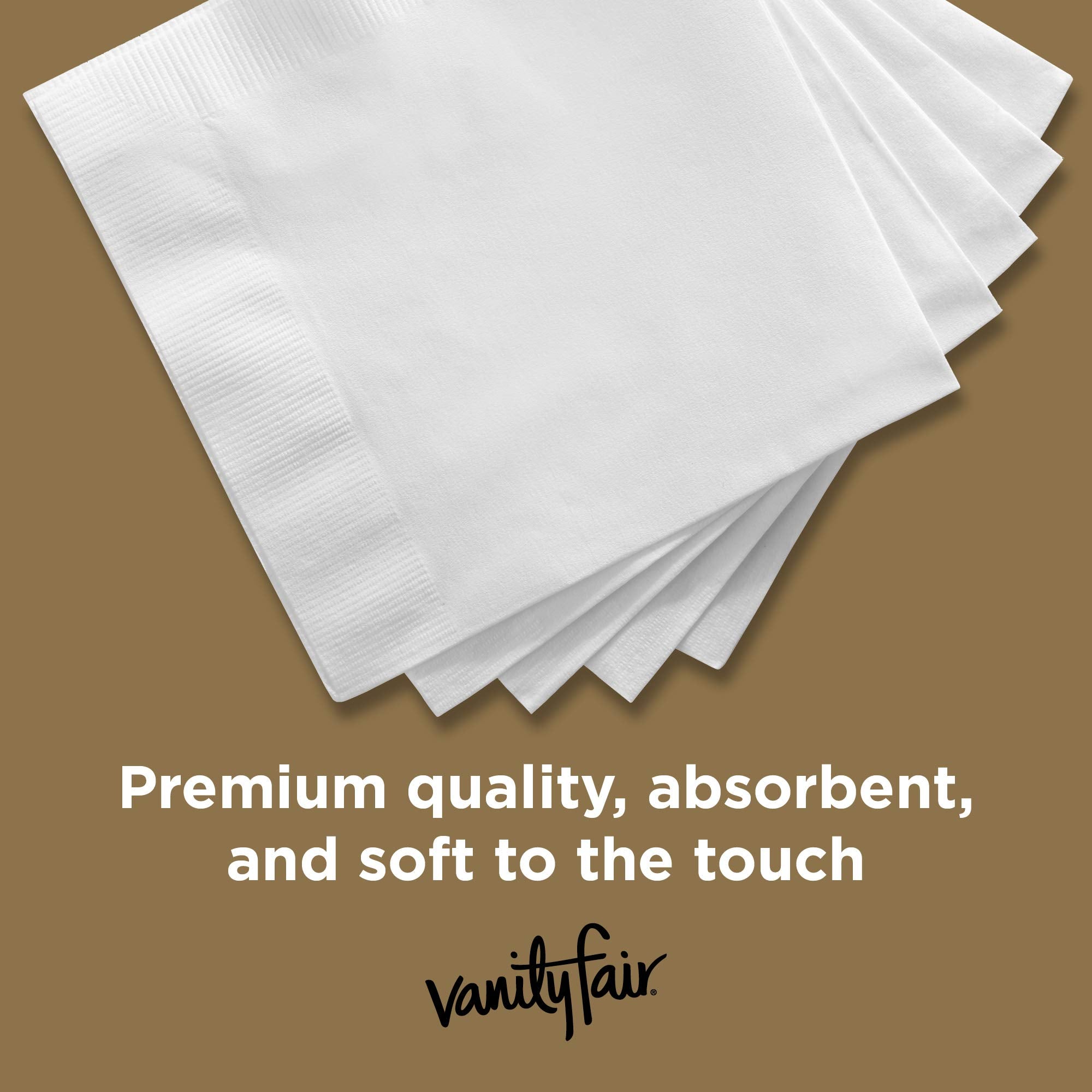 Vanity Fair Entertain Paper Napkins, 40 Count (Pack of 8), Disposable Napkins Made For Entertaining And Events
