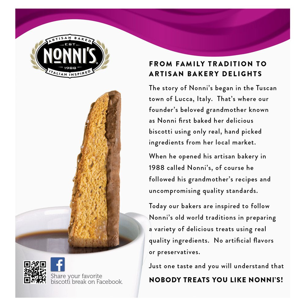 Nonni's 3 Boxes of Biscotti, Salted Caramel, 24 Count (Pack of 3)