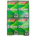 Clorets Chewing Gum Bulk - 8 Pack, 24 Pieces Each, Fresh Mint Gum With Chlorophyll, Extra Gum Pack for Long-Lasting Freshness, Ideal for Chewing Gum