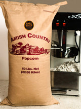 Amish Country Popcorn | 50 lb Bag | Baby White Popcorn Kernels | Old Fashioned, Non-GMO and Gluten Free (Baby White - 50 lb Bag)