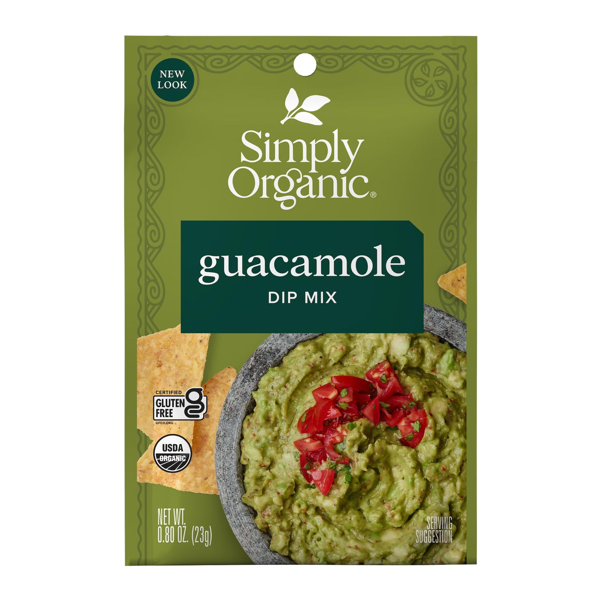 Simply Organic Guacamole Dip Mix - 0.8 oz, 12 Count (Pack of 1)