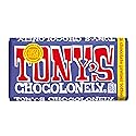 Tony's Chocolonely 42% Dark Milk Chocolate Bar with Pretzel and Toffee Belgium Chocolate, No Artificial Flavoring, Fairtrade & B Corp Certified - 6.35