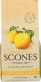 Sticky Fingers Lemon Poppyseed Scones, 16 OZ