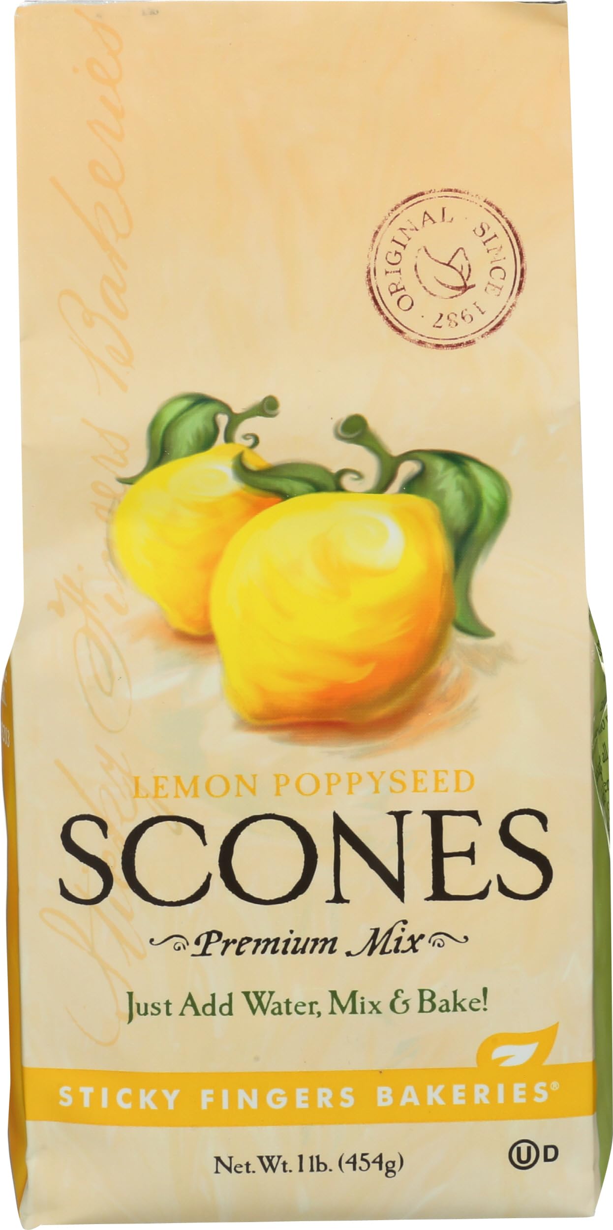 Sticky Fingers Lemon Poppyseed Scones, 16 OZ