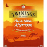 Twinings of London Australian Afternoon Tea - 100 Tea Bags - Full Bodied Black Tea Designed for Australia