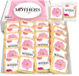 Mother's Day Cookies Party Favors bulk 24 Pack Gift INDIVIDUALLY WRAPPED For Mom Mother | Decorated Sugar Cookies Food Gift Basket