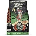 Bones Coffee Company Highland Grog, Butterscotch Caramel Flavored Coffee, Medium Roast Low Acid Arabica Beans Compatible with Auto drip and French
