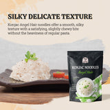 52USA Konjac Shirataki Noodle, Angel Hair, Low Carb Pasta 52.8 Oz (1500 g), Keto and Paleo Friendly, Sugar Free, Vegan, Gluten Free, Ready to Eat, Low