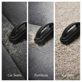 Hi-Tech Rubber Pet Hair Removal Brush with Grip - Reusable Dog & Cat Hair Remover for Car Seats, Upholstery & Carpets - Easy-Clean Rubber Bristles