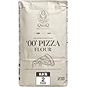 QuuQ 00 Pizza Flour 2 Pack 8.8 lb (4 kg), Type 00 Flour, Neapolitan Style, Ultra Fine Grind, Unbleached Unbromated Non-GMO Enriched Wheat Flour, Wood