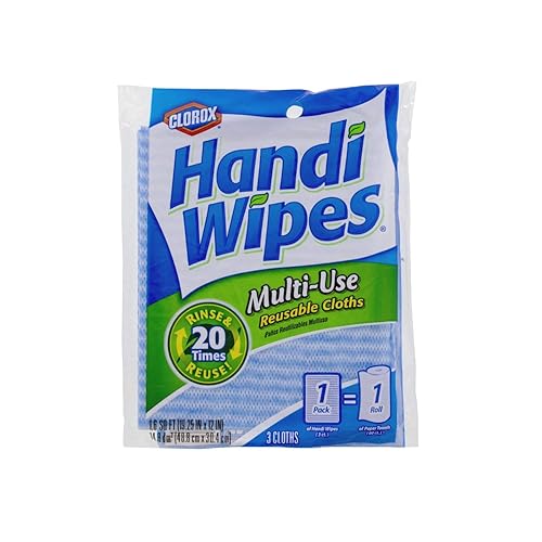 Clorox Handi Wipes Reusable Cleaning Cloths, Super Absorbent, Machine Washable - 3