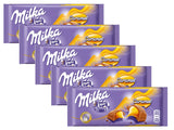 Milka Milk Chocolate with Caramel Filling, 100g (PACK OF 5)