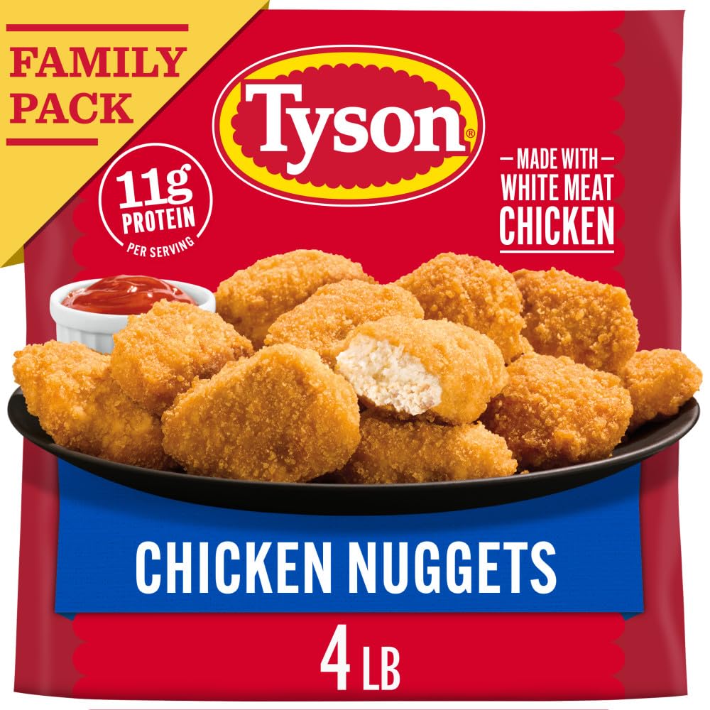 Tyson Frozen Chicken Nuggets Family Pack, 4 Lb