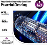 Electric Spray Mop Floor Cleaner with 2 Mopping Pads 720ml Bottle & Scraper 360° Swivel Head Lightweight Cordless Wet Dry Cleaner for Hardwood Floor
