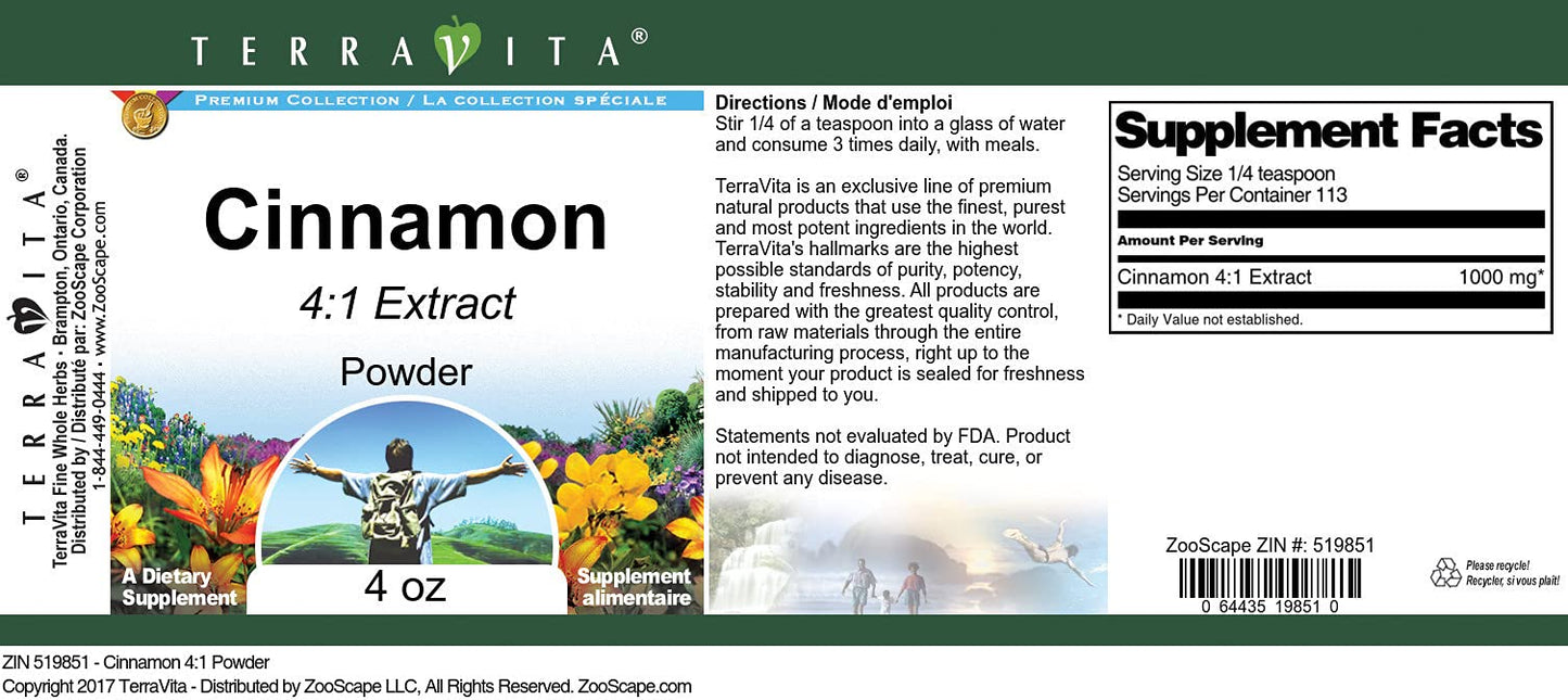 Cinnamon 4:1 Powder (4 oz, ZIN: 519851) - 3 Pack