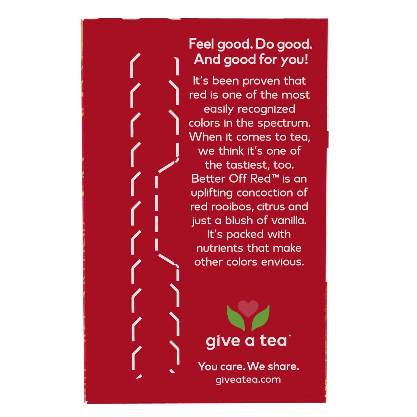 NOW Foods Give a Tea™ Better off Red™ Rooibos Tea with a Vanilla-Citrus Blush, Caffeine-Free, 24 bags