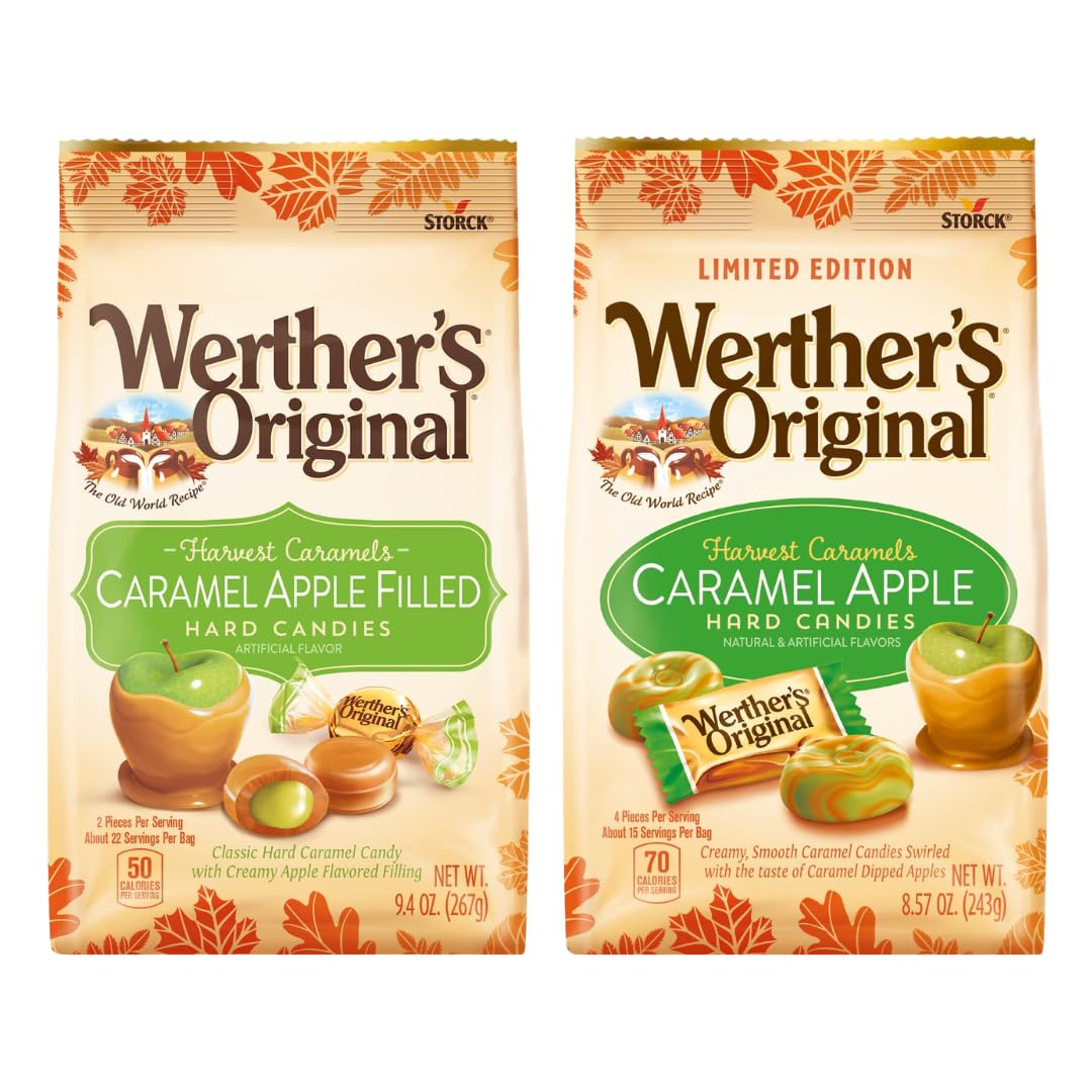 Werther's Original Harvest Caramels 2-Pack Bundle