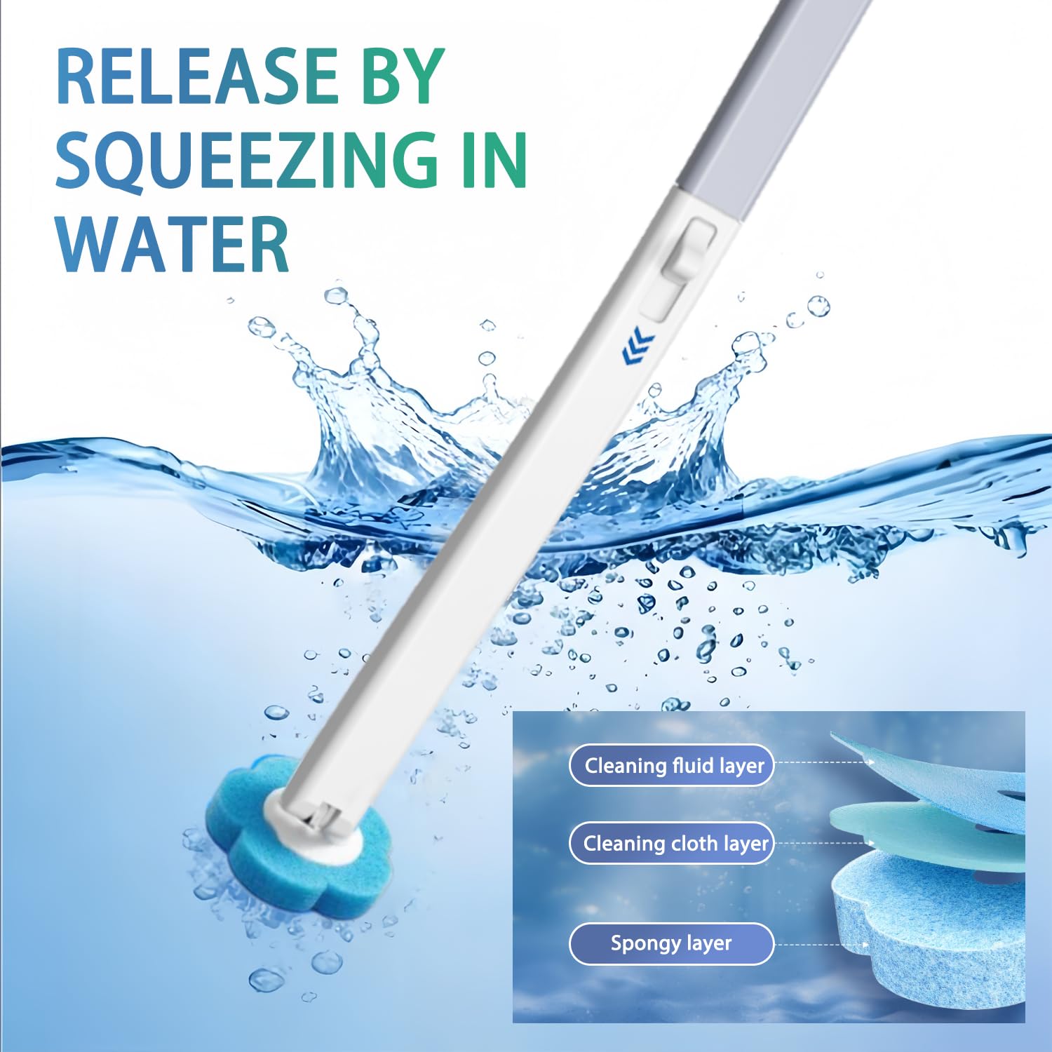 2026 Disposable Toilet Brush and Holder Set, Disposable Toilet Bowl Cleaning System with Aromatherapy Refills, Cleaning Wand with Storage Case