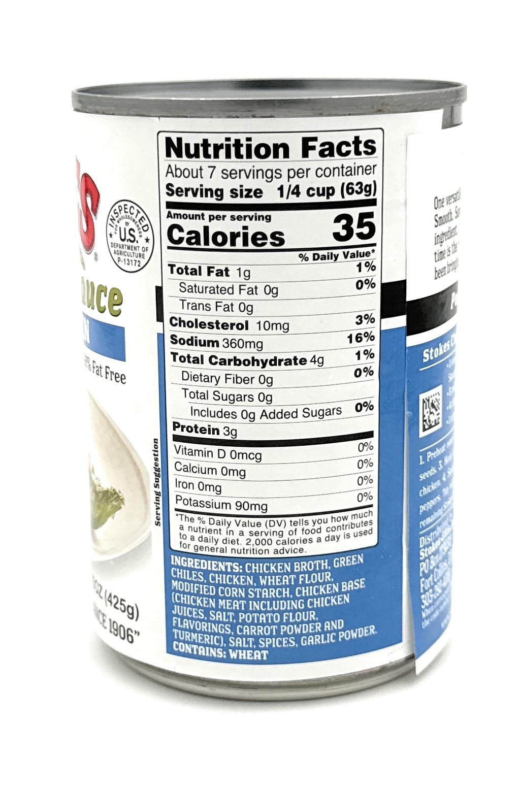 Stokes Green Chile Sauce with Chicken Pack of 6