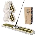 CLEANHOME 36" Commercial Dust Mops for Floor Cleaning Heavy Duty Floor Duster Mop with Long Handle Hotel Gym Household Cleaning Supplies for Hardwood