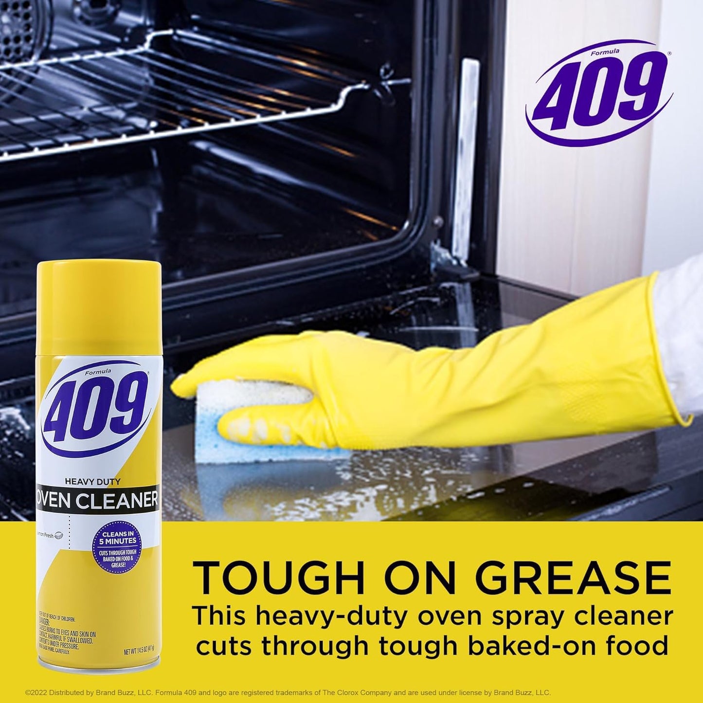 Kingsford Grill Cleaner & Formula 409 Oven Cleaner in Lemon Fresh Scent, Heavy Duty BBQ Grill Degreaser and Oven Cleaning Spray, Removes Grease