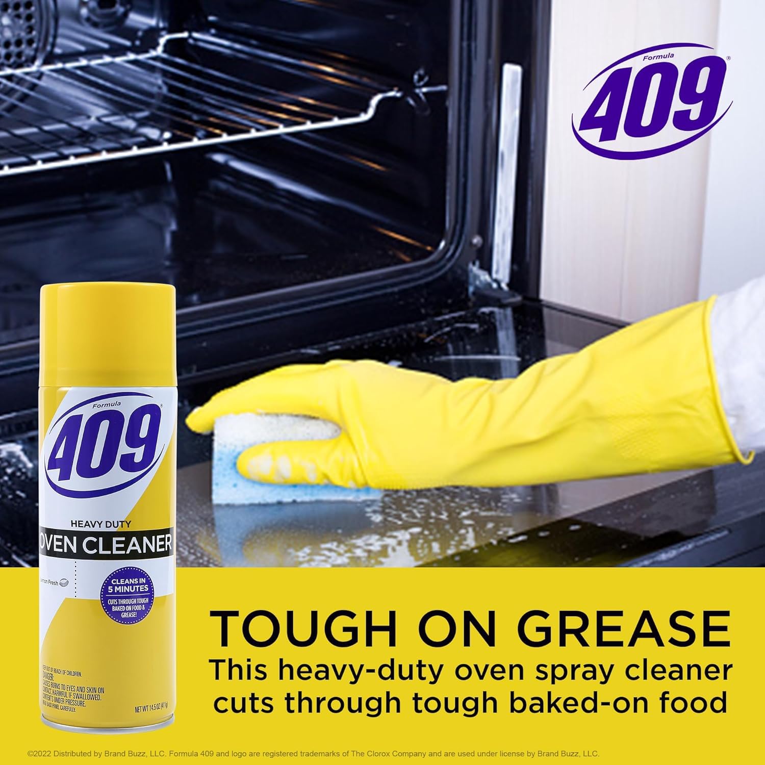 Kingsford Grill Cleaner & Formula 409 Oven Cleaner in Lemon Fresh Scent, Heavy Duty BBQ Grill Degreaser and Oven Cleaning Spray, Removes Grease