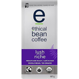 Lush Ethical Bean Coffee: Medium Dark Roast Whole Bean Coffee - USDA Certified Organic Coffee, Fair Trade Certified - 2 lb Bag (908 g)