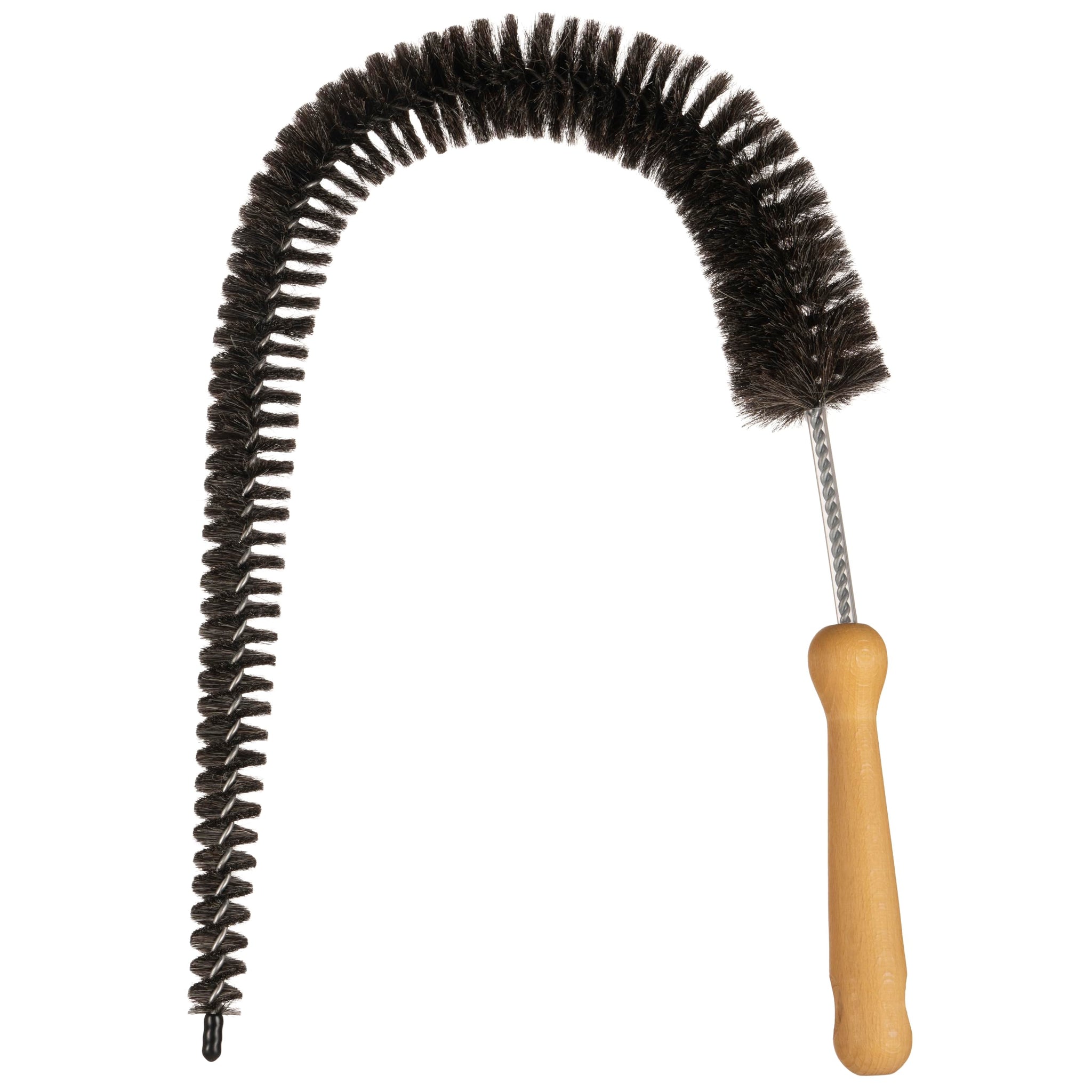 Konex Professional 28-Inch Soft Goat Hair Dryer Lint Brush Vent Cleaner, Home Essentials Maintenance Tool, Dryer Vent Brush. Manufactured in Belgium.