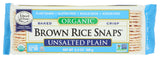 Edward & Sons, Rice Snaps Plain Unsalted Organic, 3.5 Ounce
