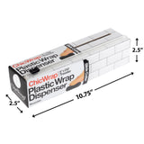 ChicWrap® Subway Tile Refillable 9” Plastic Wrap Dispenser - Includes One 9" x 250' Roll of Professional Grade Plastic Wrap - and Kosher Certified