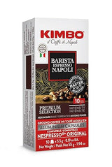 Kimbo Espresso Capsule Coffee, Nespresso Compatible, Napoli, Medium Roast, 10 Count