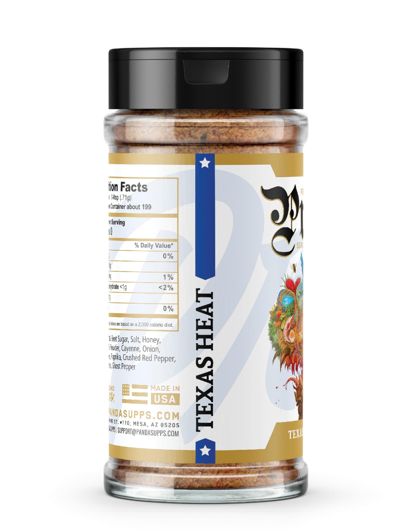 Underground Bio Labs | Prep By Jefe Premium Seasoning | Low Sugar/Sodium | MSG/Gluten Free | 13 Mouthwatering Flavors (5oz) (Texas Heat)
