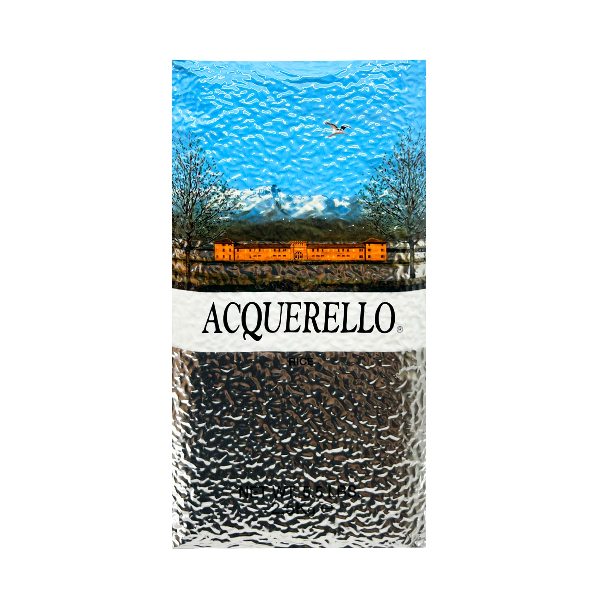 Acquerello Aged Carnaroli Risotto Rice, 5.5 Lbs (2.5kg) Bag | From Vercelli Province in Italy | Pack of 4