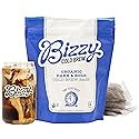 Bizzy Organic Cold Brew Coffee | Dark & Bold Blend | Coarse Ground Coffee | Dark Roast | Micro Sifted | Specialty Grade | 100% Arabica | Brew Bags | 4