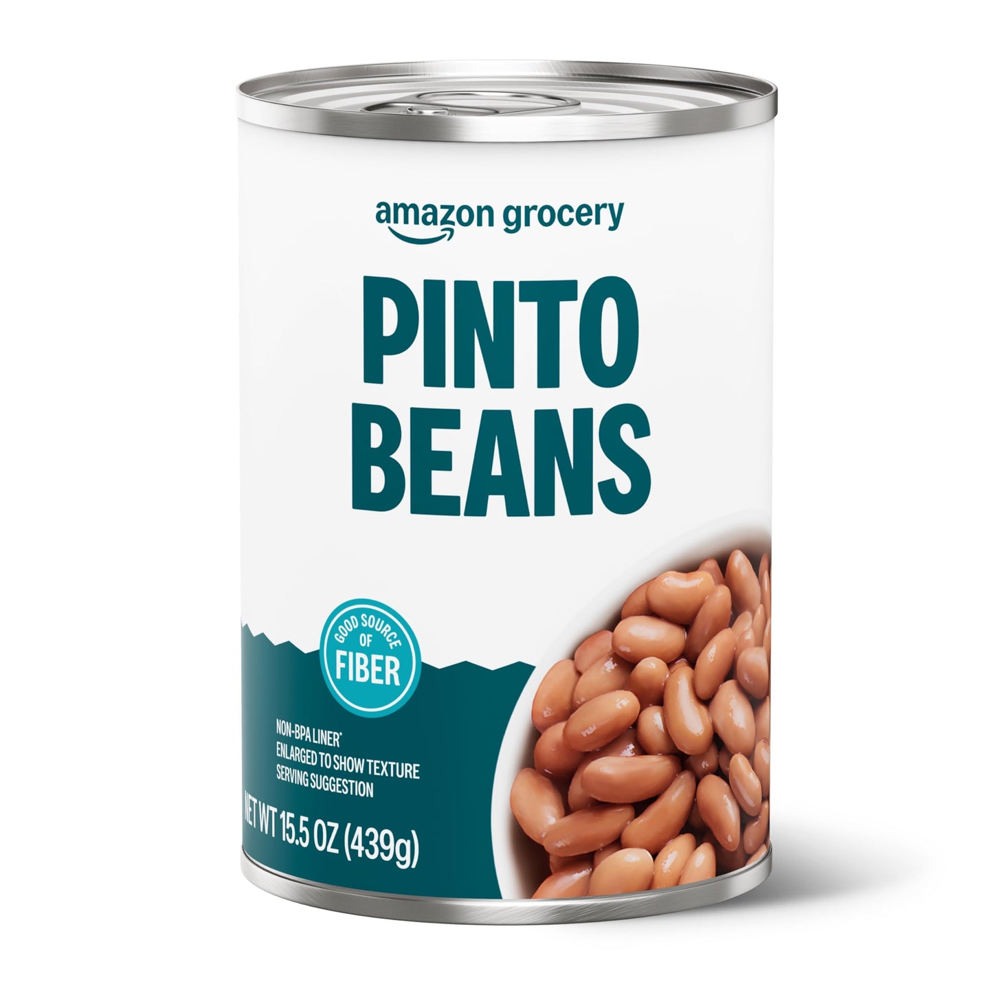 Amazon Grocery, Canned Pinto Beans, 15.5 Oz