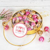 Mother's Day Chocolate Truffle Gift Tin Large Plastic Tin - MOM