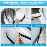 FANTEXY 5 Pieces Crevice Cleaning Brush, Thin Gap Cleaning Brushes Tool with PET Bristles for Kitchen, Bathroom, Household, Windows Groove, Faucet