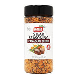 Badia Steak Seasoning Canadian Blend, 6.5 oz - Savory Salt, Garlic & Spice Mix with Paprika, Smoky Grill Rub