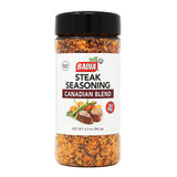 Badia Steak Seasoning Canadian Blend, 6.5 oz - Savory Salt, Garlic & Spice Mix with Paprika, Smoky Grill Rub