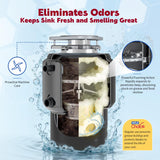 W&E Choice Garbage Disposal Cleaner and Deodorizer Tablets - 26 Pack, Powerful XXL Foaming Tablets, Citrus Scent Sink Cleaner and Deodorizer, Septic