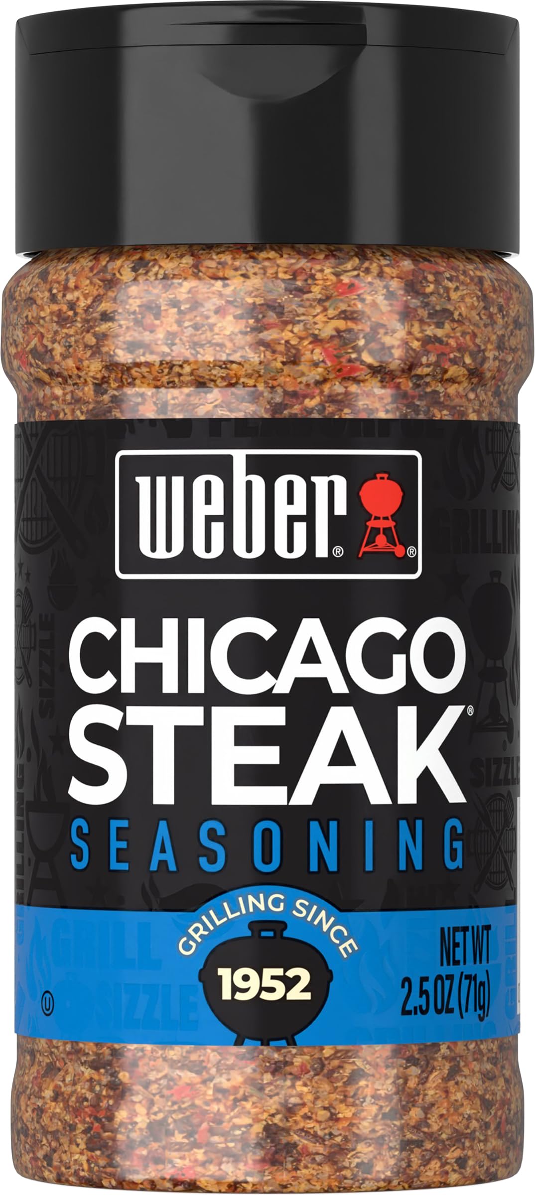 Weber Chicago Steak Seasoning, 2.5 Ounce Shaker