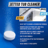 Jetted Tub Cleaner Bathtub Tabs - 12 ACTIVE Cleaning Tablets, Compatible with Whirlpool & Spa Bath System, Jets, Whirl Tubs, Professional Septic Safe