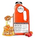 Bees Knees Spicy Hot Honey Bulk Bottle - Made in USA Wildflower Honey Infused with Habanero for Cooking, Glazing & Foodservice Use - Spicy Sweet Kick