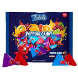 Popping Rocks Candy - 40 Count Bag - Popping Rock Candy in Assorted Fruit Flavors - Tropical Punch, Grape, and Cherry - Fun Goodie Bags & Pinata