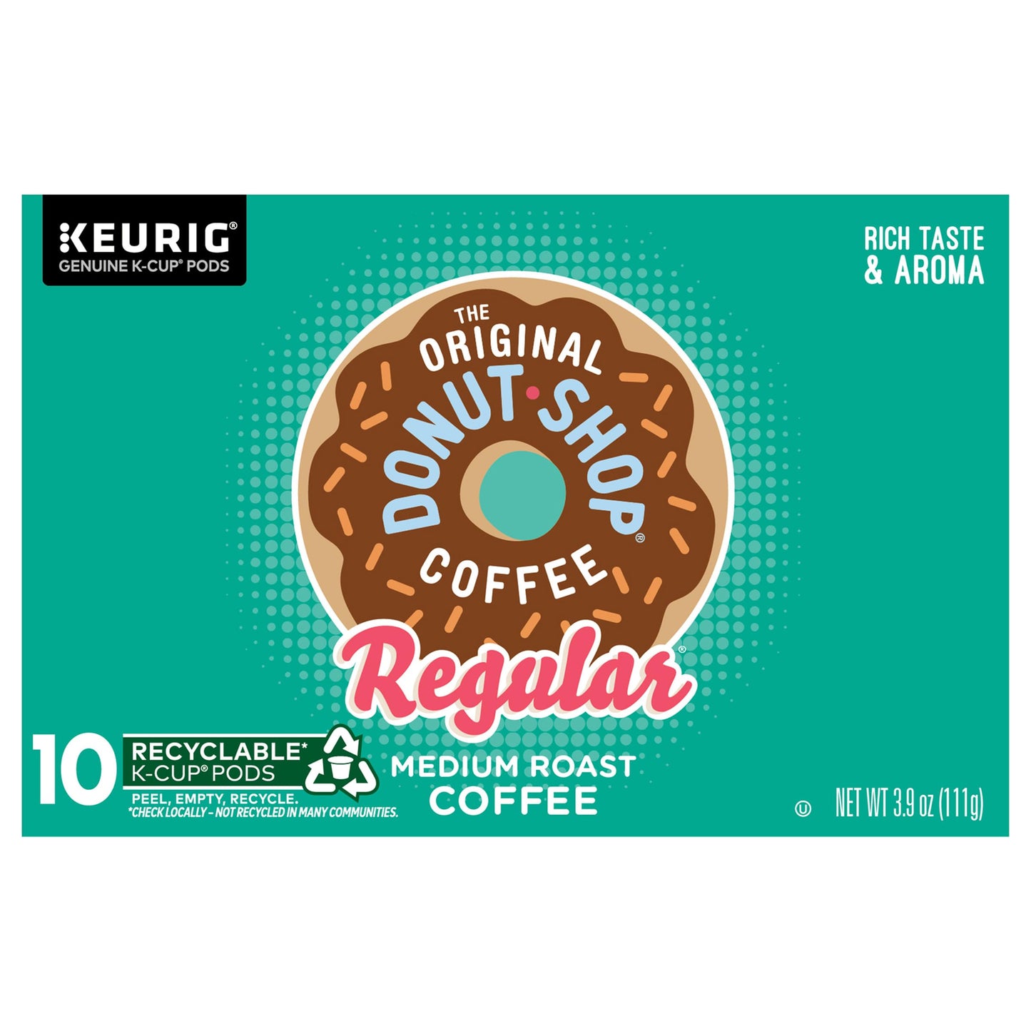 Green Mountain, Donut Shop Regular Kcup, 10 Count