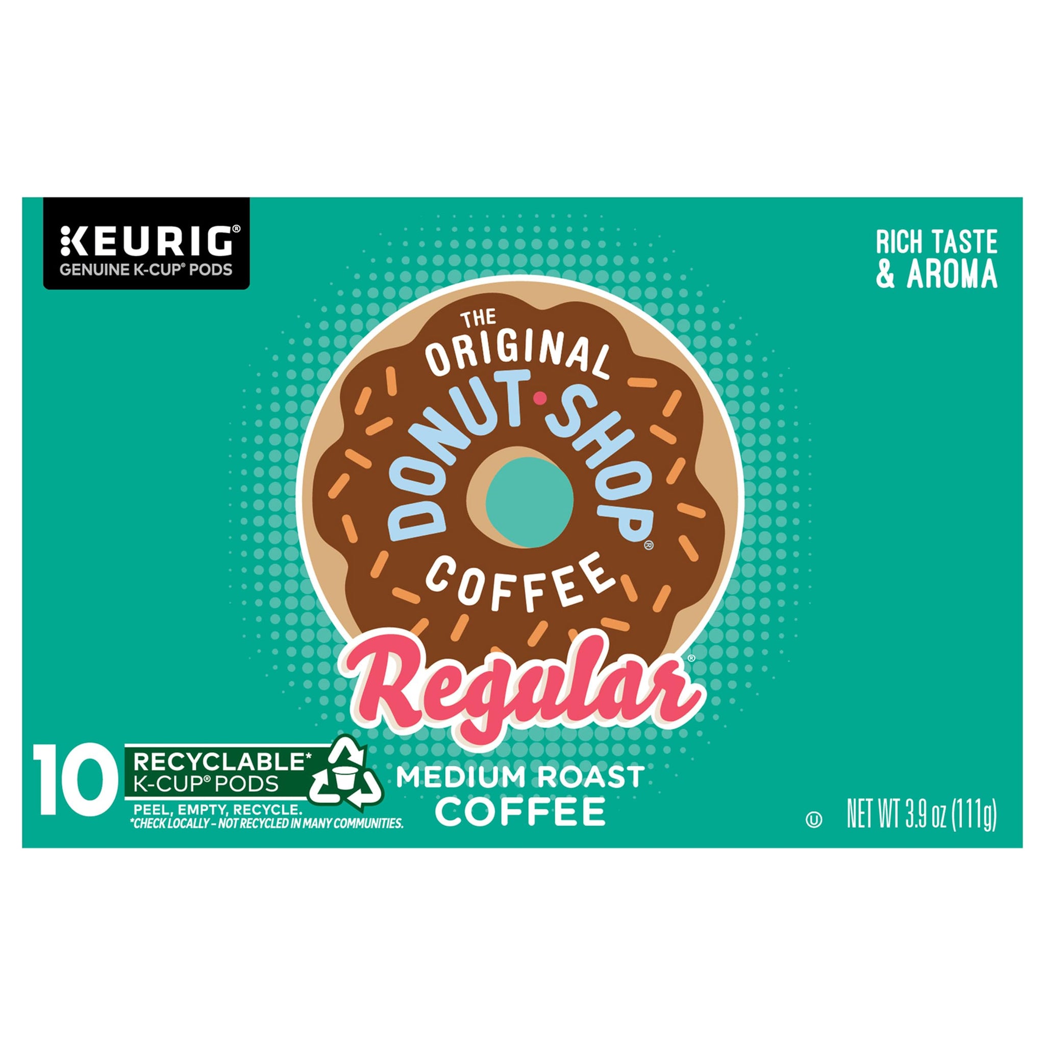 Green Mountain, Donut Shop Regular Kcup, 10 Count