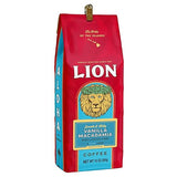 Lion Coffee Vanilla Macadamia Flavored Ground Coffee, Light Roast, Hawaiian Inspired Taste - 10 Ounce Bag